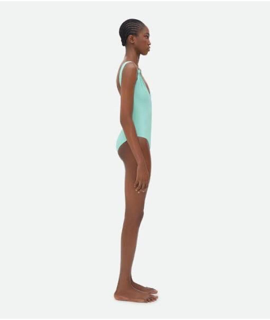 BOTTEGA VENETA Голубой полиамидовый купальник, фото 3