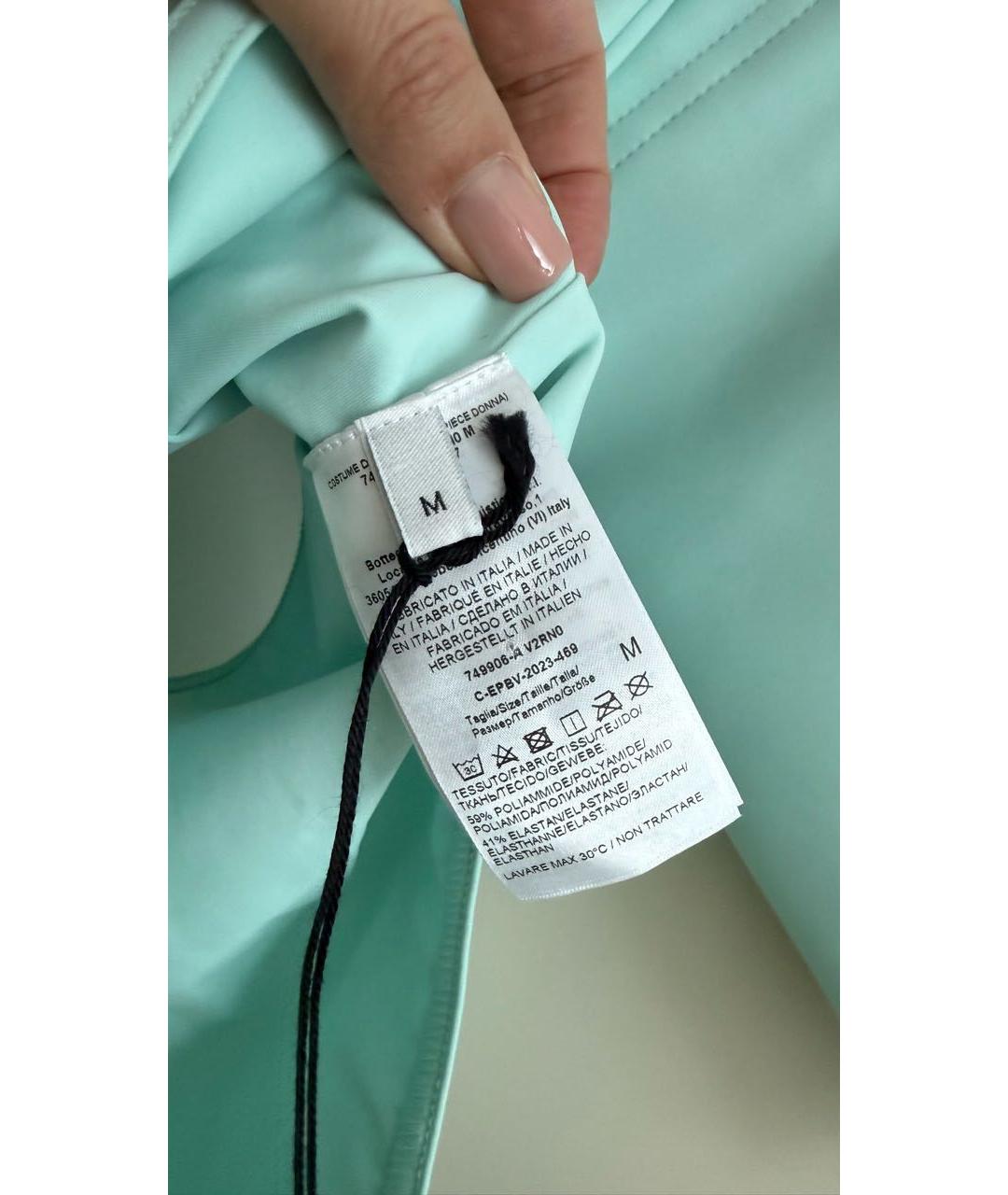 BOTTEGA VENETA Голубой полиамидовый купальник, фото 8