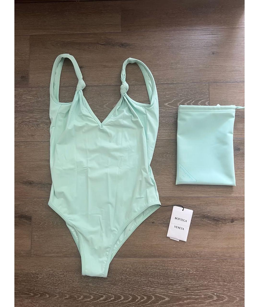 BOTTEGA VENETA Голубой полиамидовый купальник, фото 7