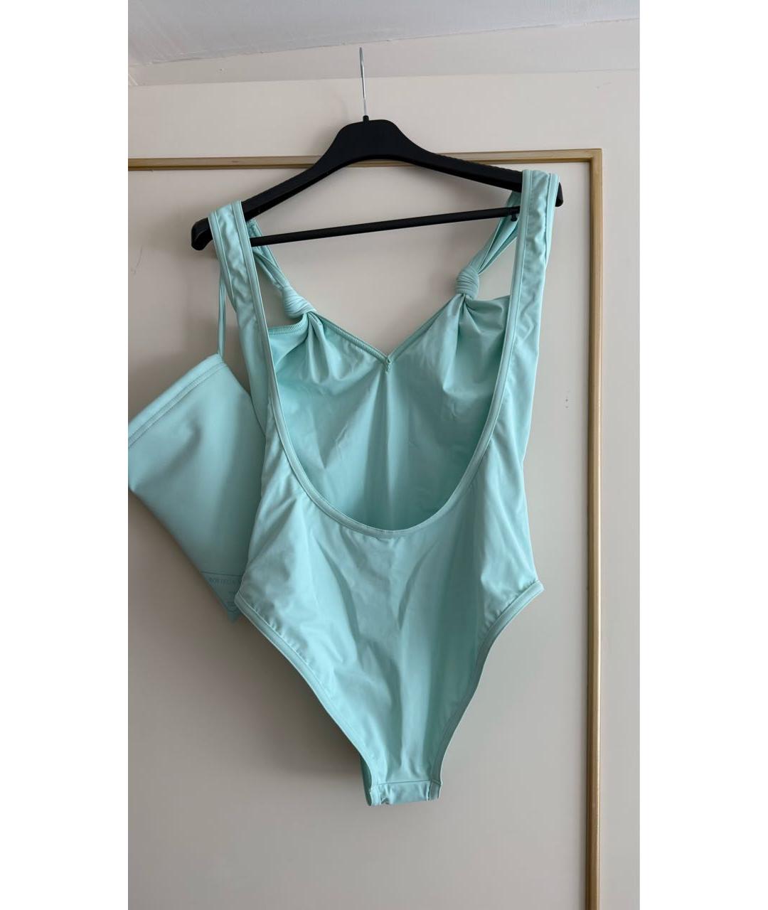 BOTTEGA VENETA Голубой полиамидовый купальник, фото 3