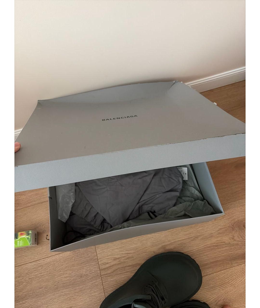 BALENCIAGA Хаки резиновые высокие ботинки, фото 7