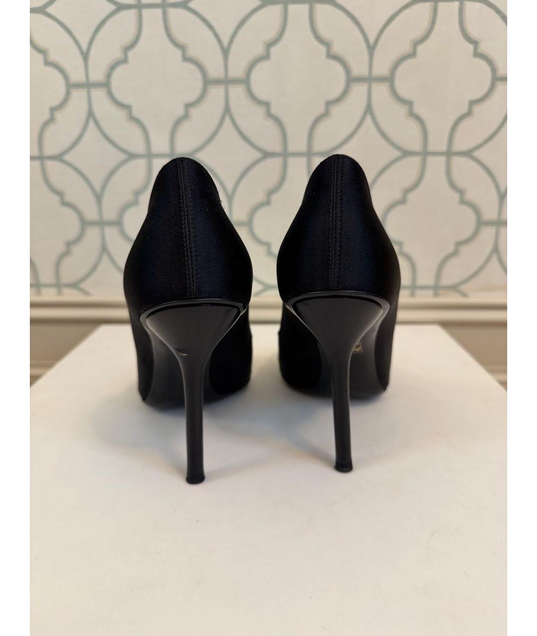 GUCCI Черные текстильные туфли, фото 4