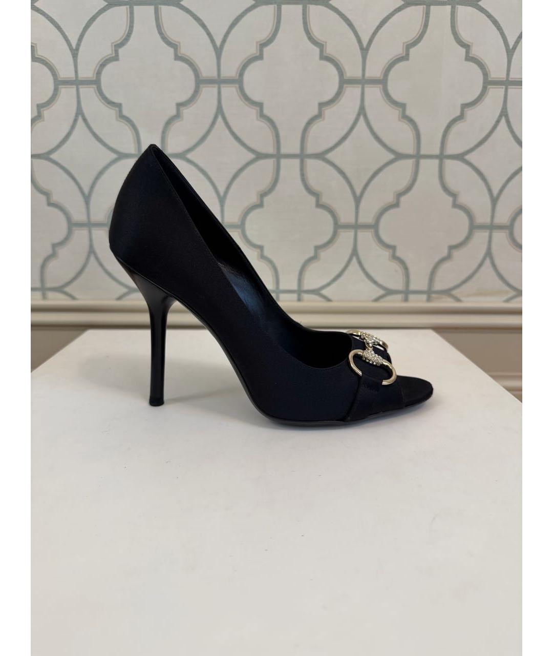 GUCCI Черные текстильные туфли, фото 8