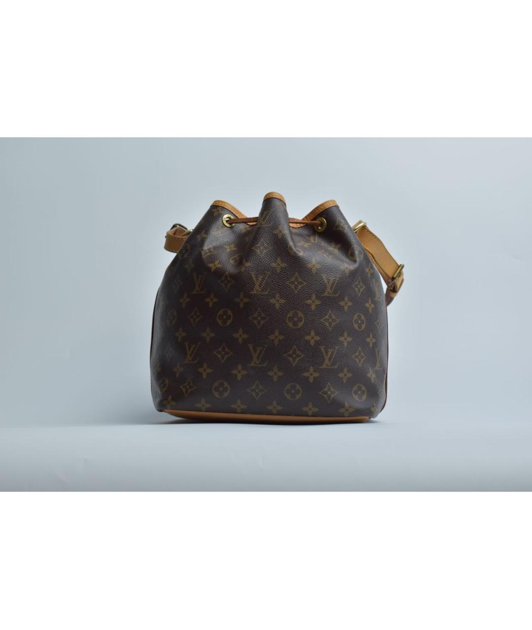 LOUIS VUITTON Коричневая кожаная сумка через плечо, фото 3