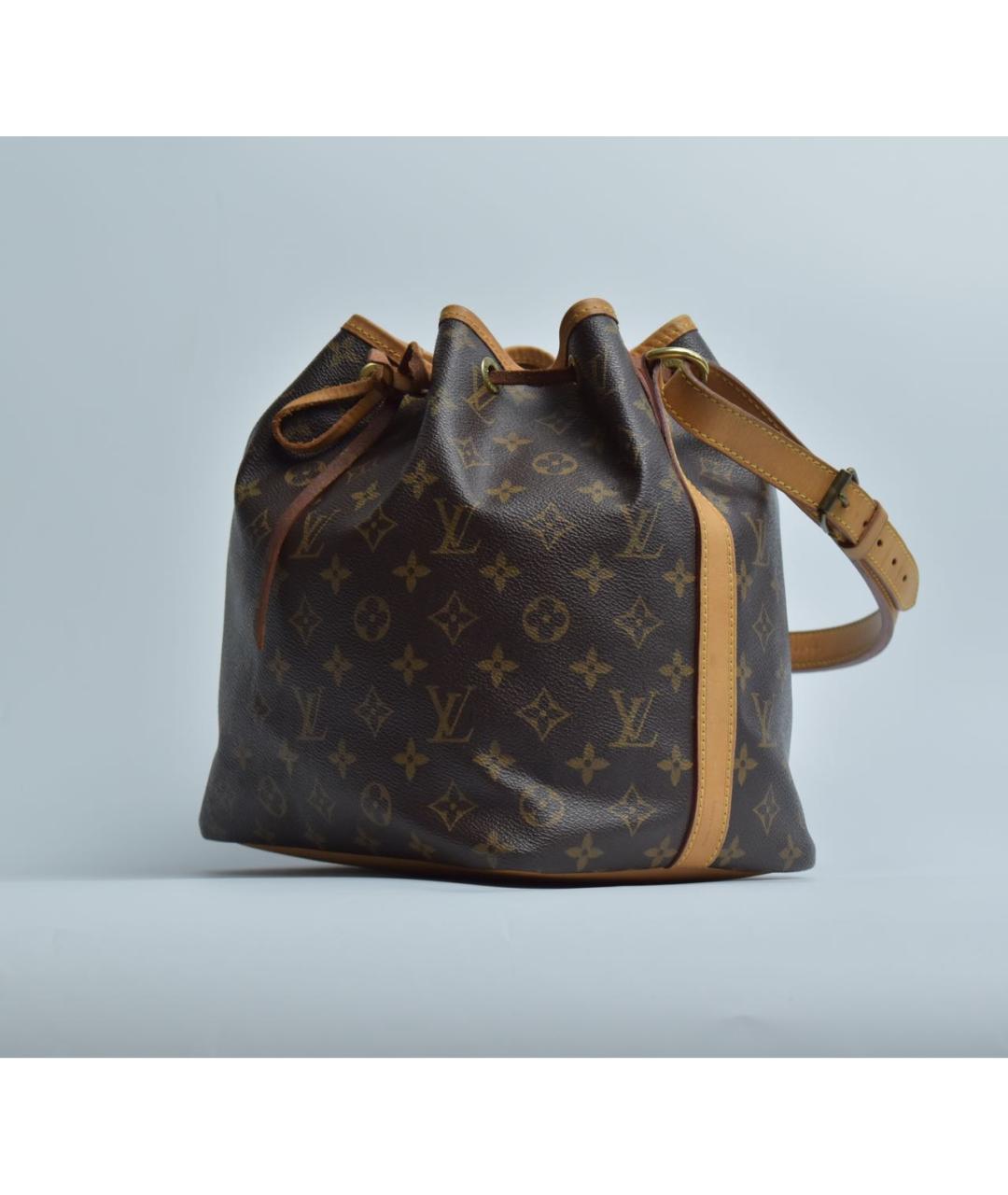 LOUIS VUITTON Коричневая кожаная сумка через плечо, фото 2