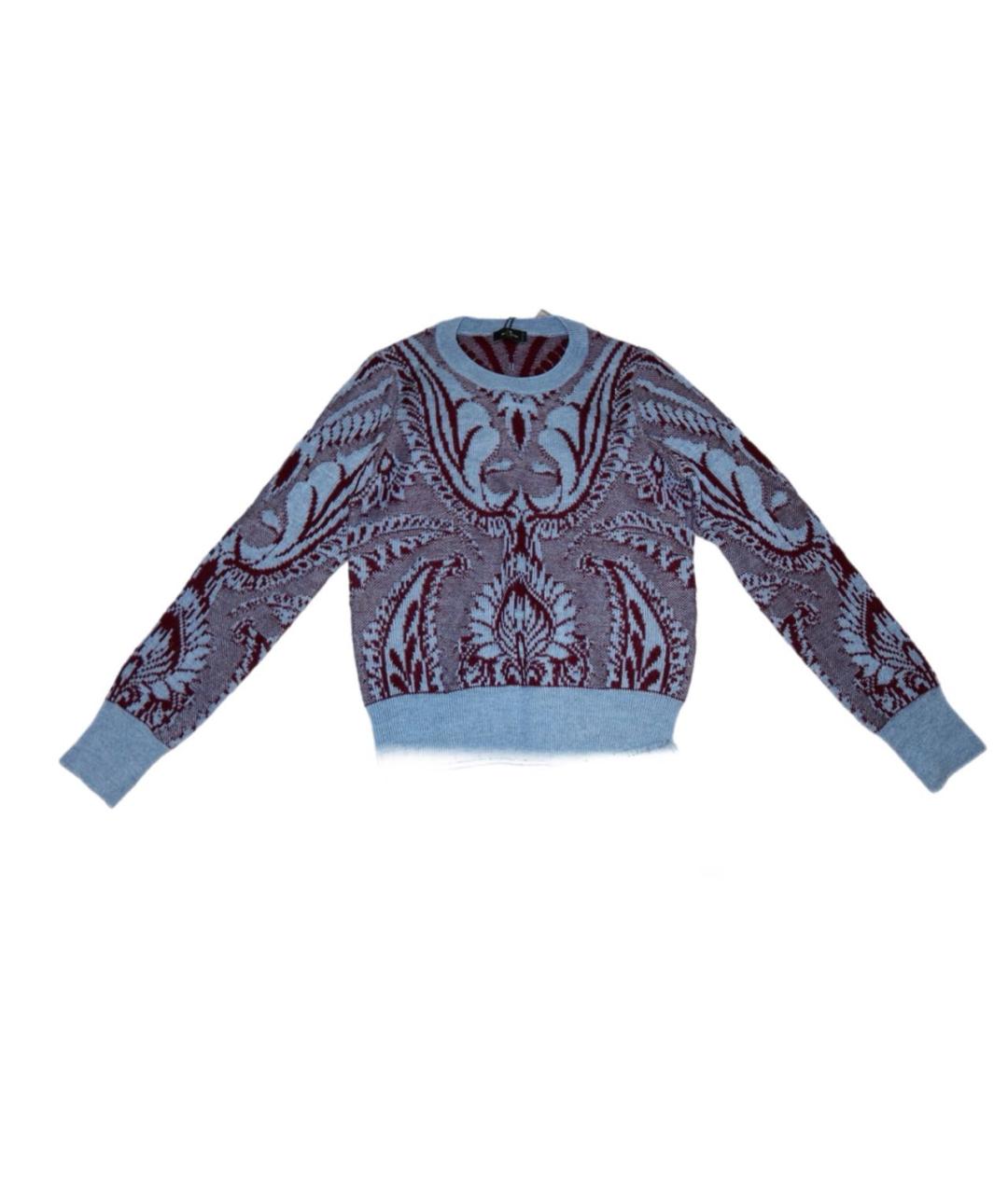 ETRO Синий шерстяной костюм с юбками, фото 4