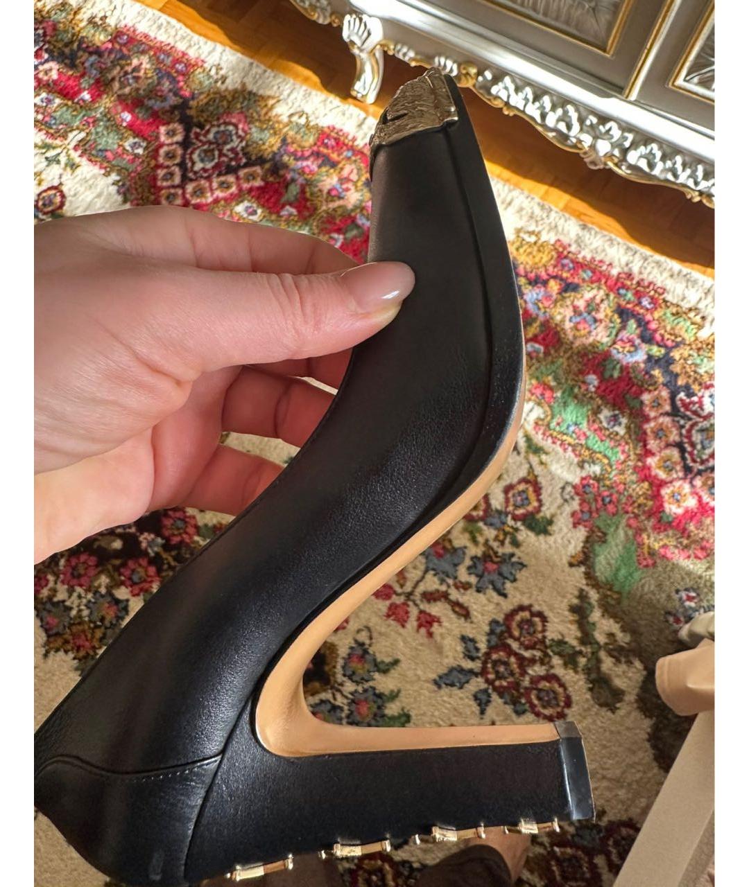 CHANEL Черные кожаные туфли, фото 3