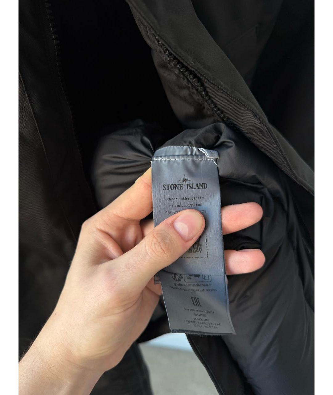 STONE ISLAND Черная парка, фото 7