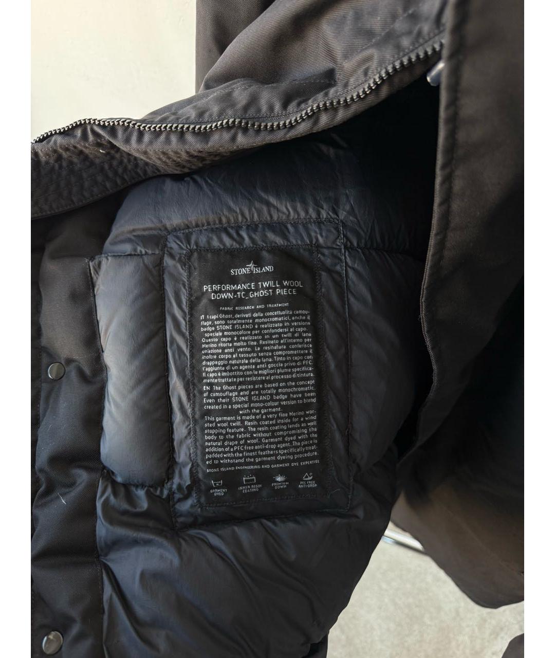 STONE ISLAND Черная парка, фото 6