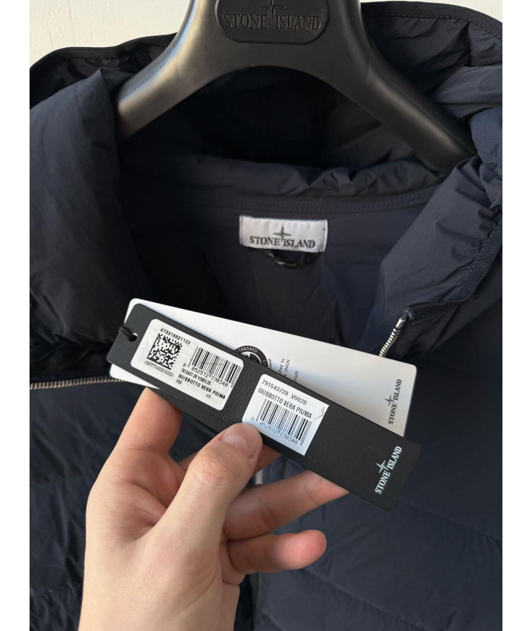 STONE ISLAND Темно-синяя куртка, фото 3