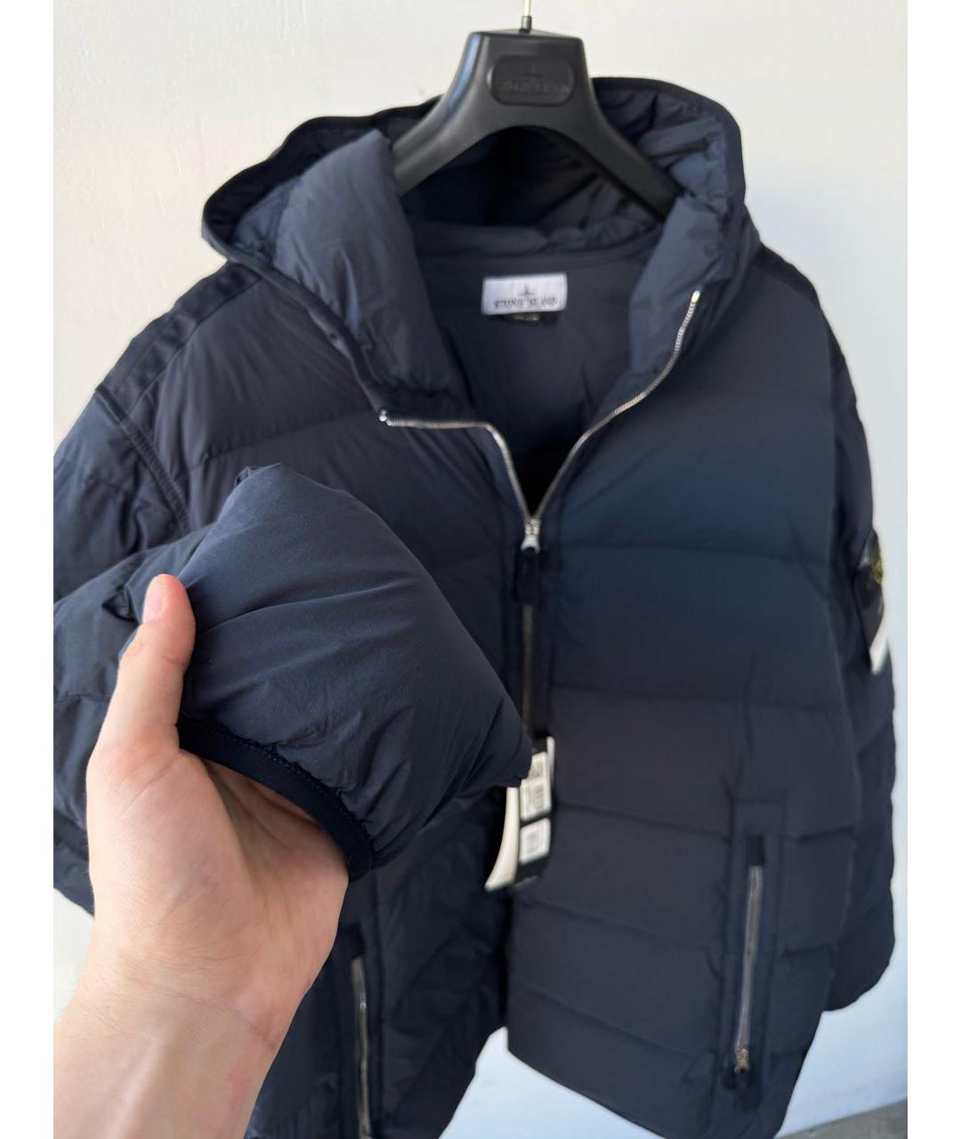 STONE ISLAND Темно-синяя куртка, фото 4