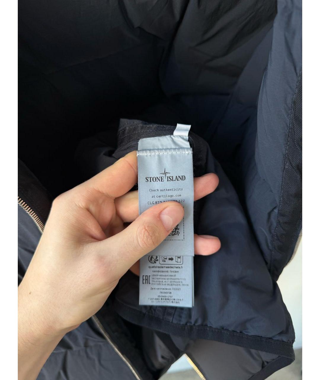 STONE ISLAND Темно-синяя куртка, фото 7