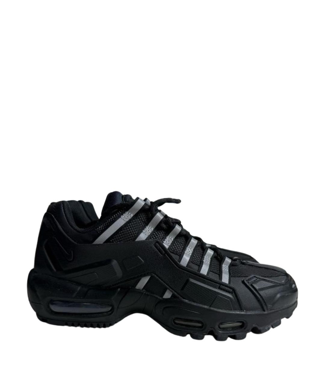 NIKE Черные текстильные низкие кроссовки / кеды, фото 1