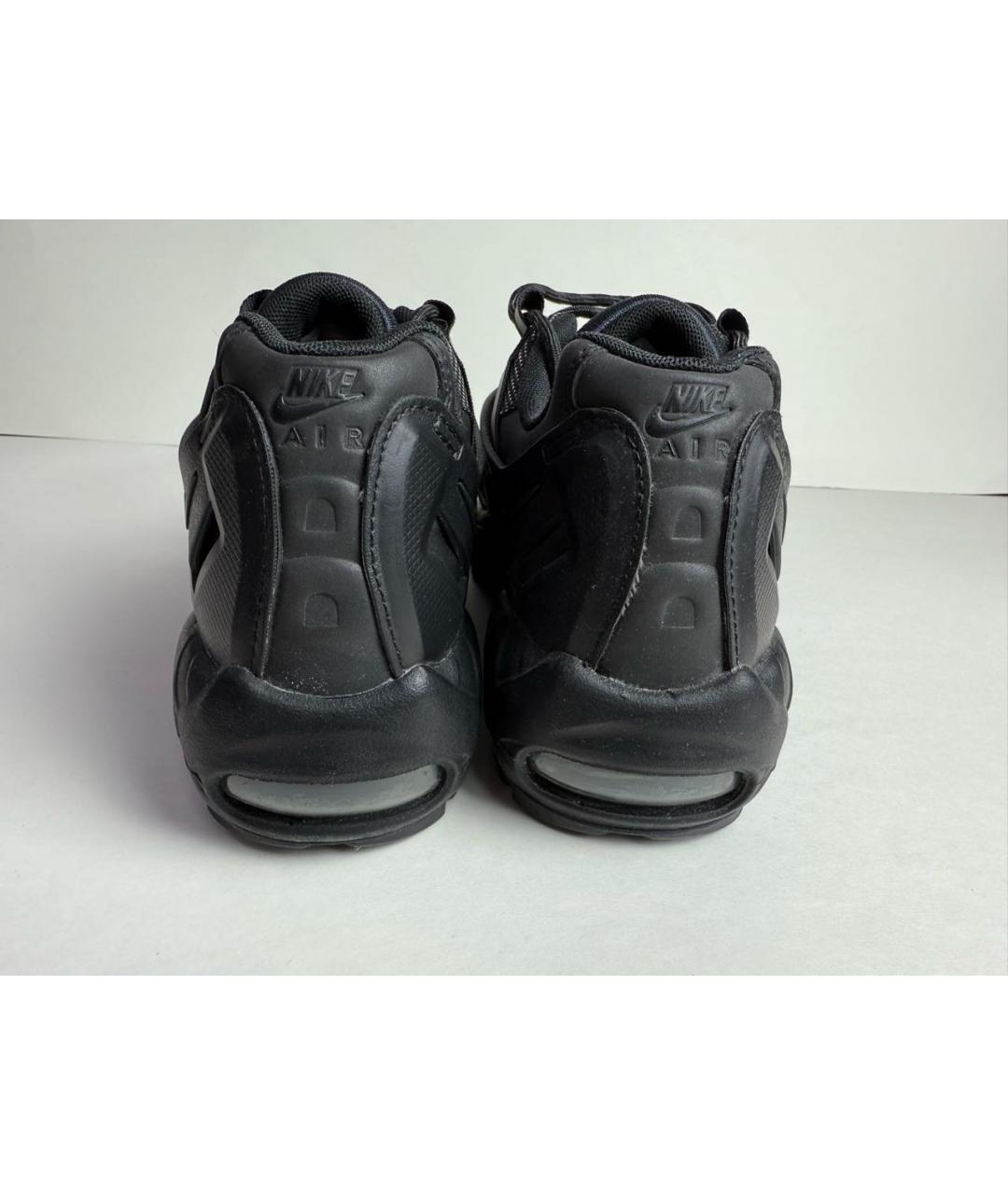 NIKE Черные текстильные низкие кроссовки / кеды, фото 4