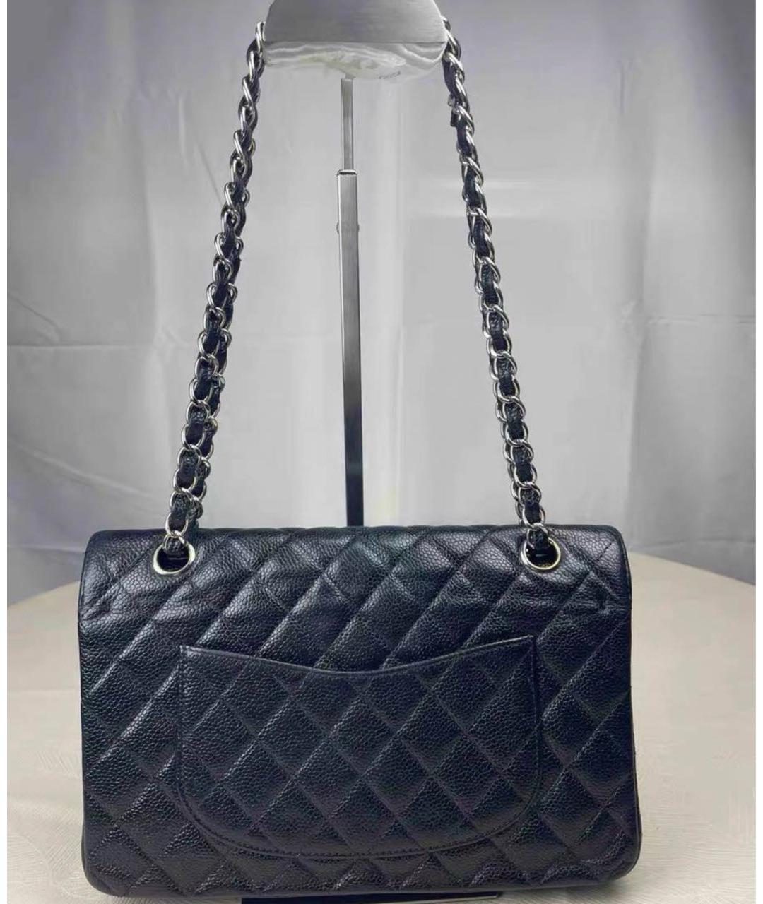CHANEL Черная кожаная сумка через плечо, фото 2
