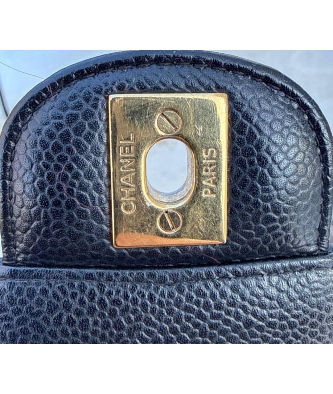 CHANEL Черная кожаная сумка через плечо, фото 3