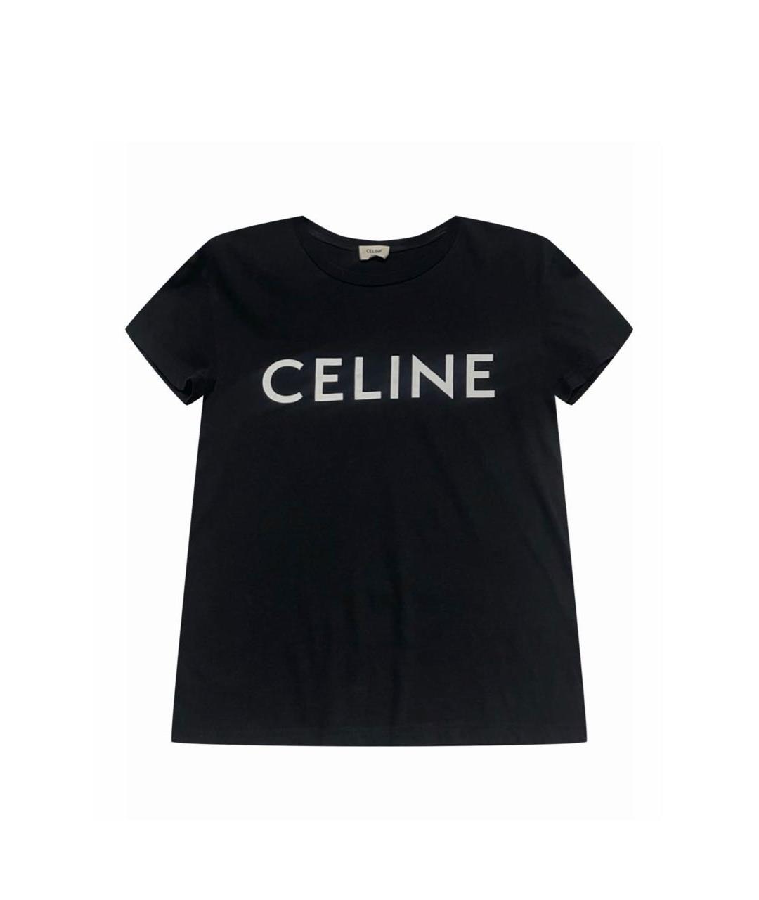 CELINE Черная футболка, фото 6