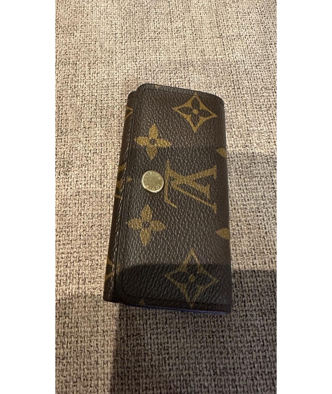 LOUIS VUITTON Коричневая ключница, фото 5