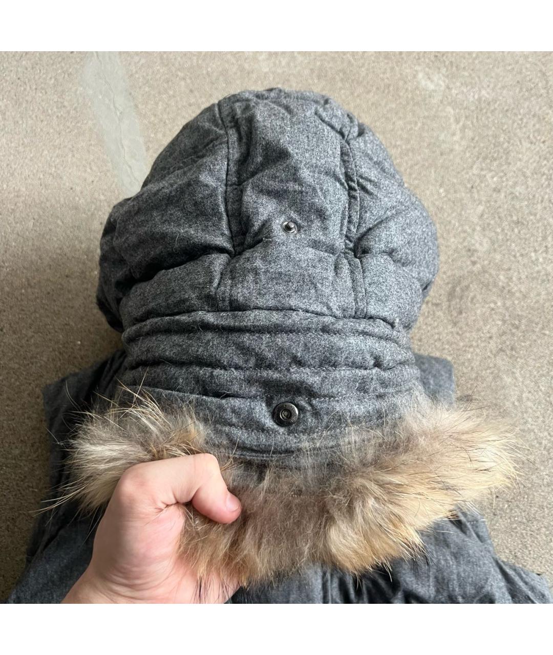 MONCLER Серый шерстяной жилет, фото 5