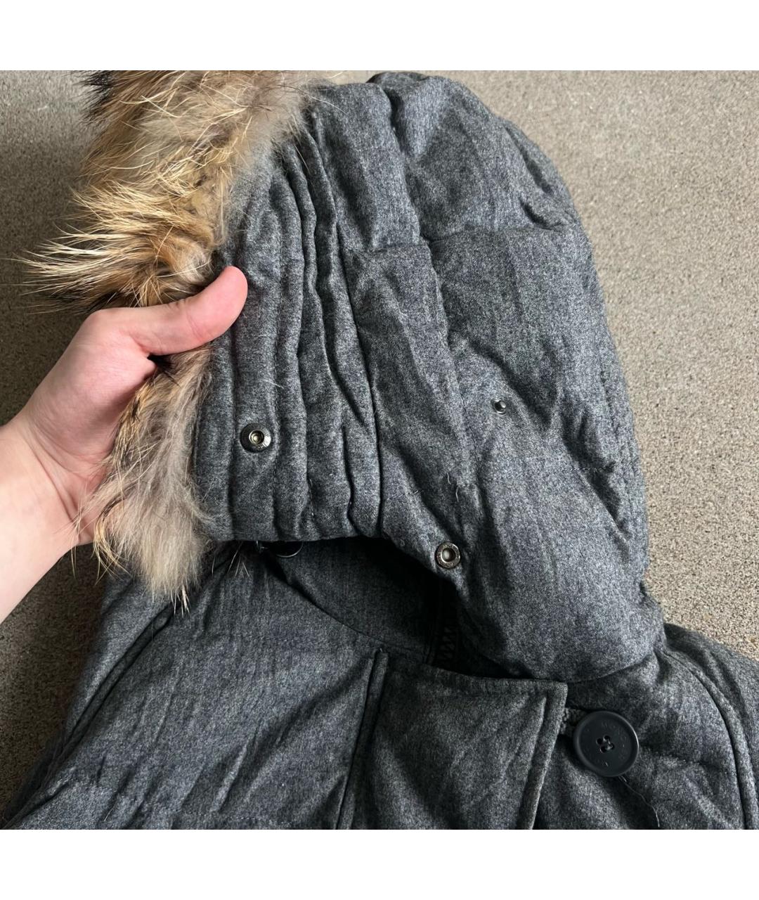 MONCLER Серый шерстяной жилет, фото 6