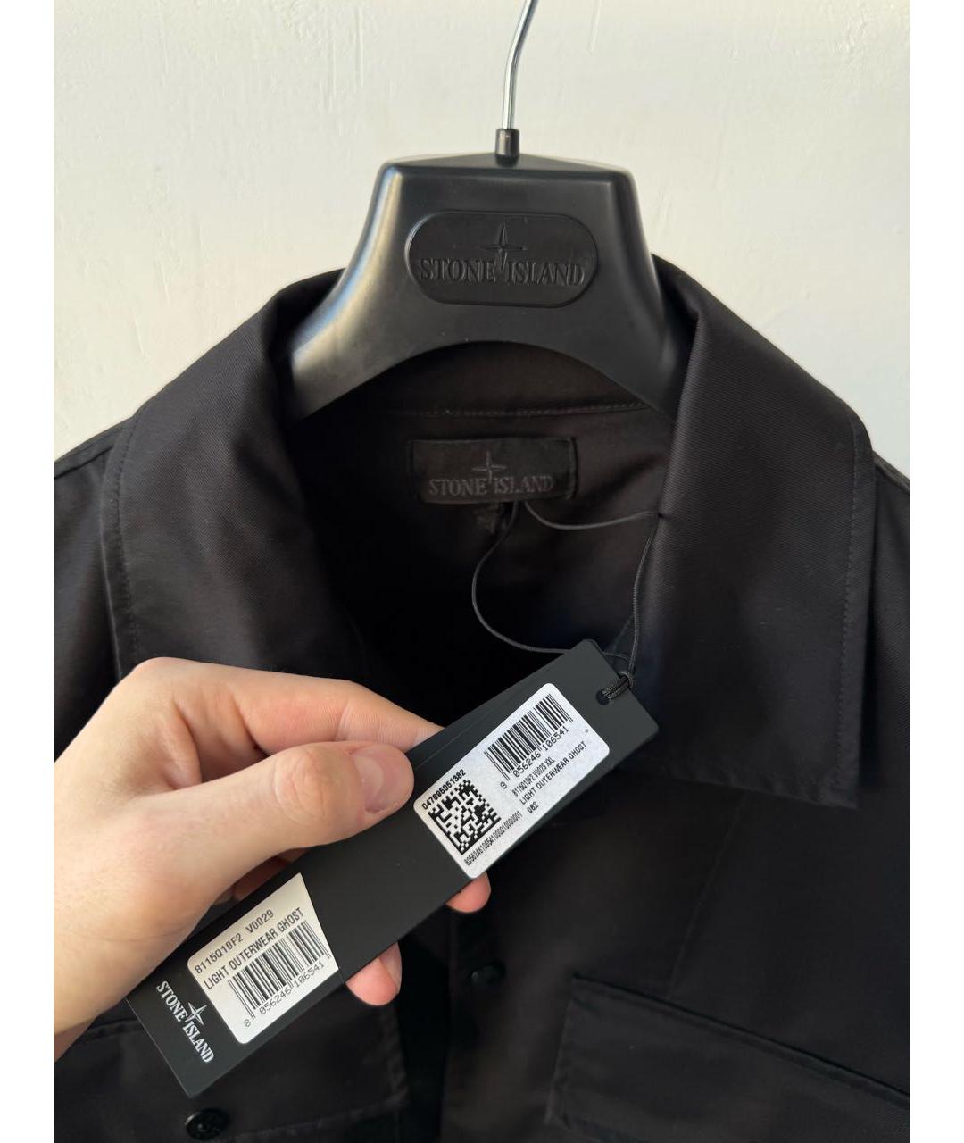 STONE ISLAND Черная куртка, фото 3