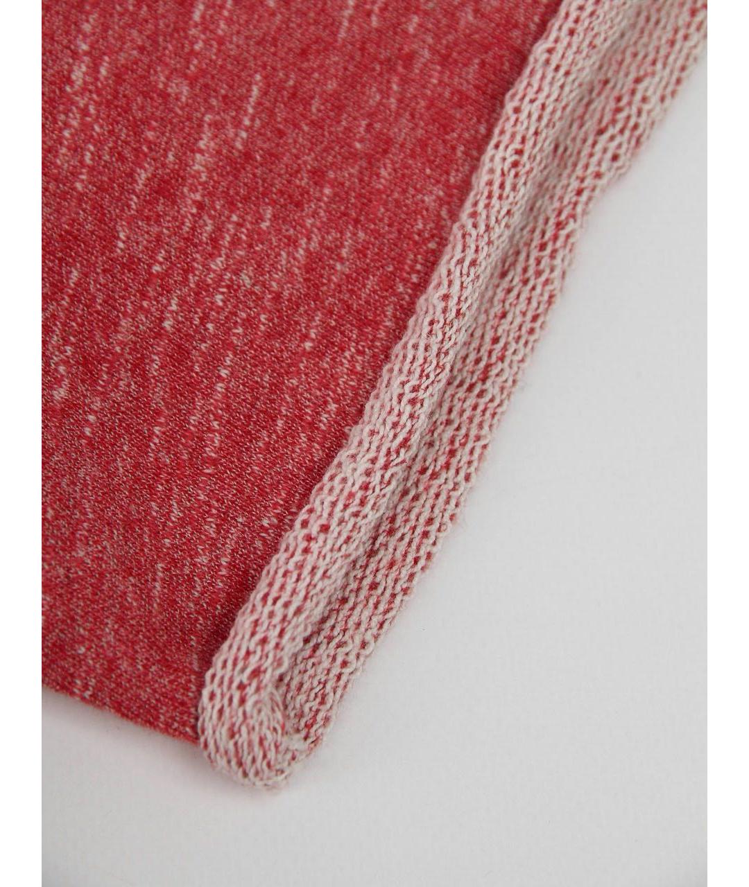 BRUNELLO CUCINELLI Красная хлопковая футболка, фото 8