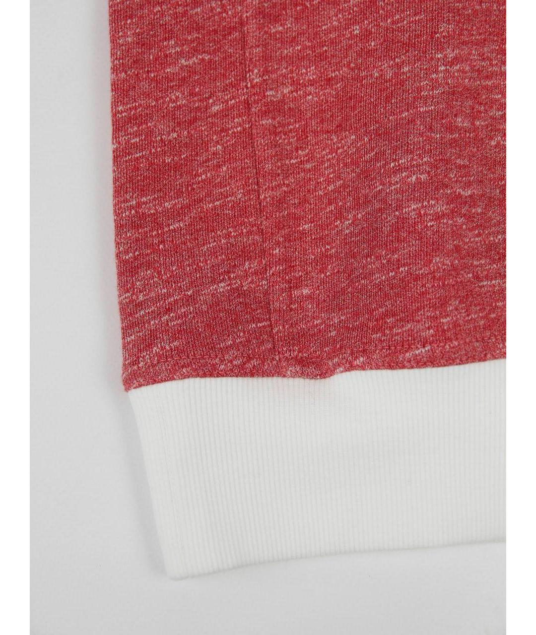BRUNELLO CUCINELLI Красная хлопковая футболка, фото 7