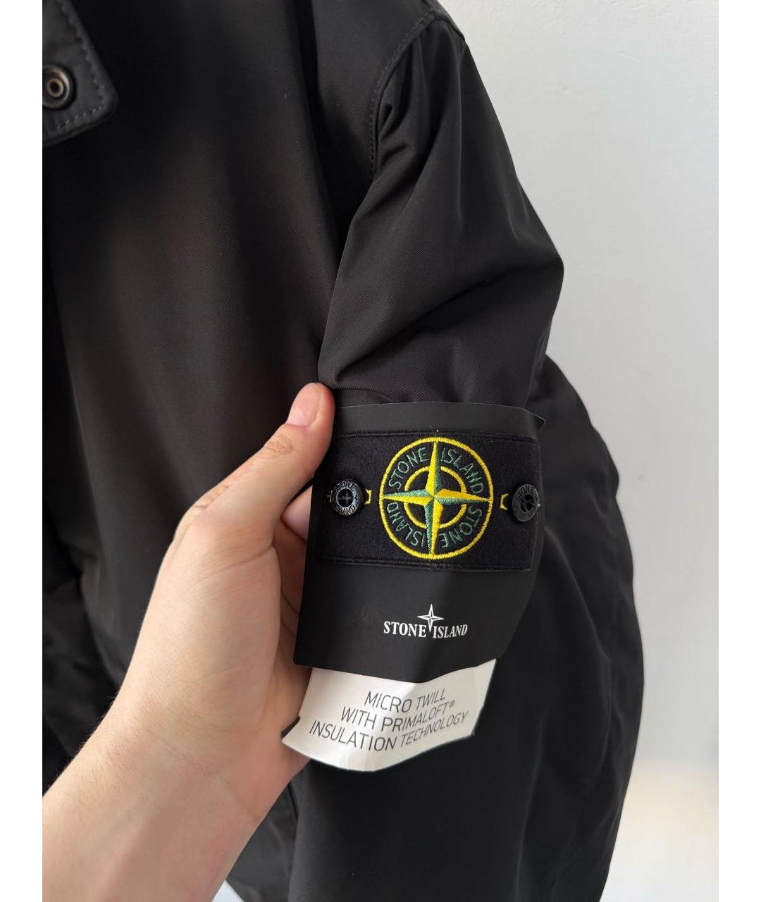 STONE ISLAND Черная куртка, фото 4