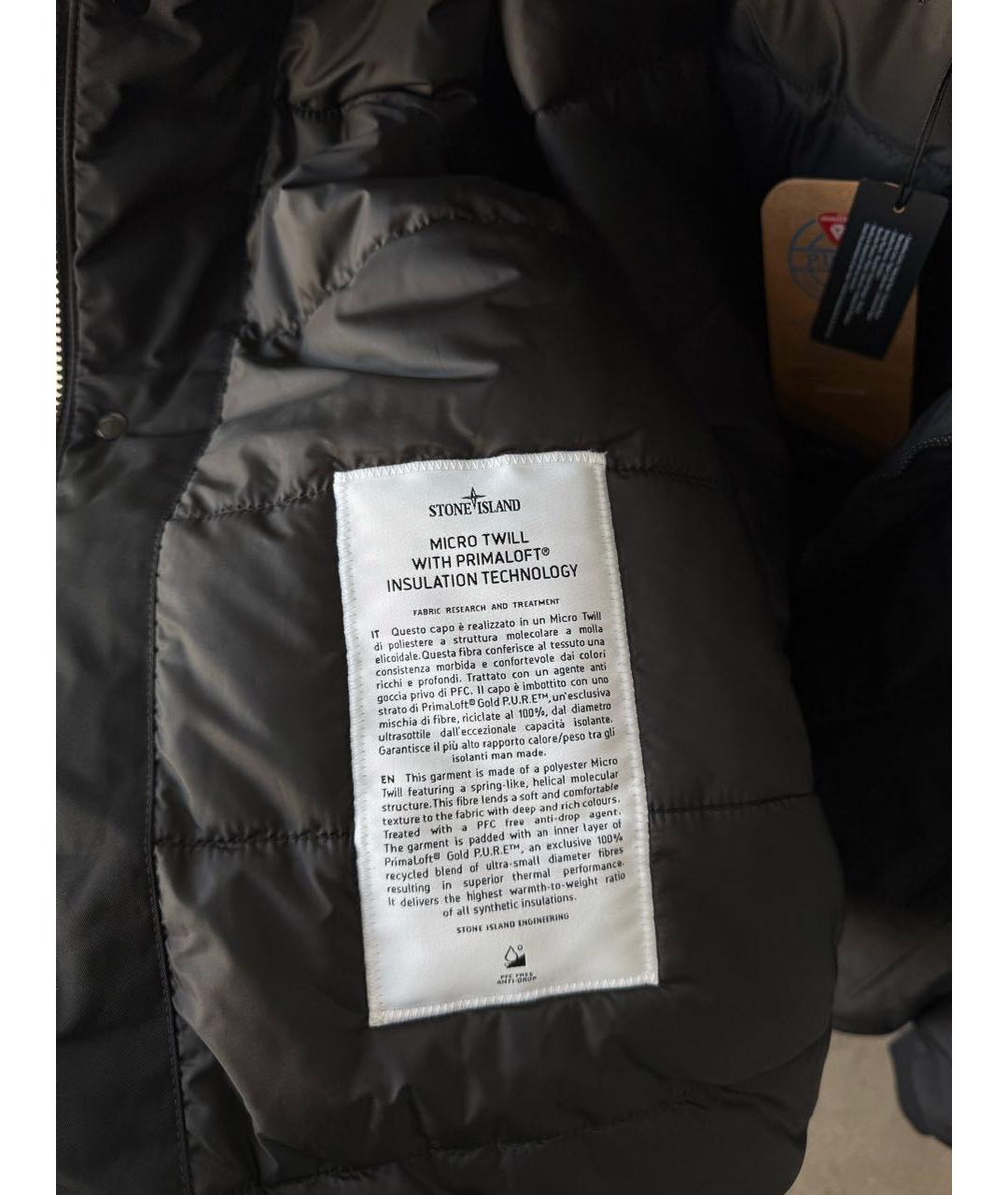 STONE ISLAND Черная куртка, фото 6