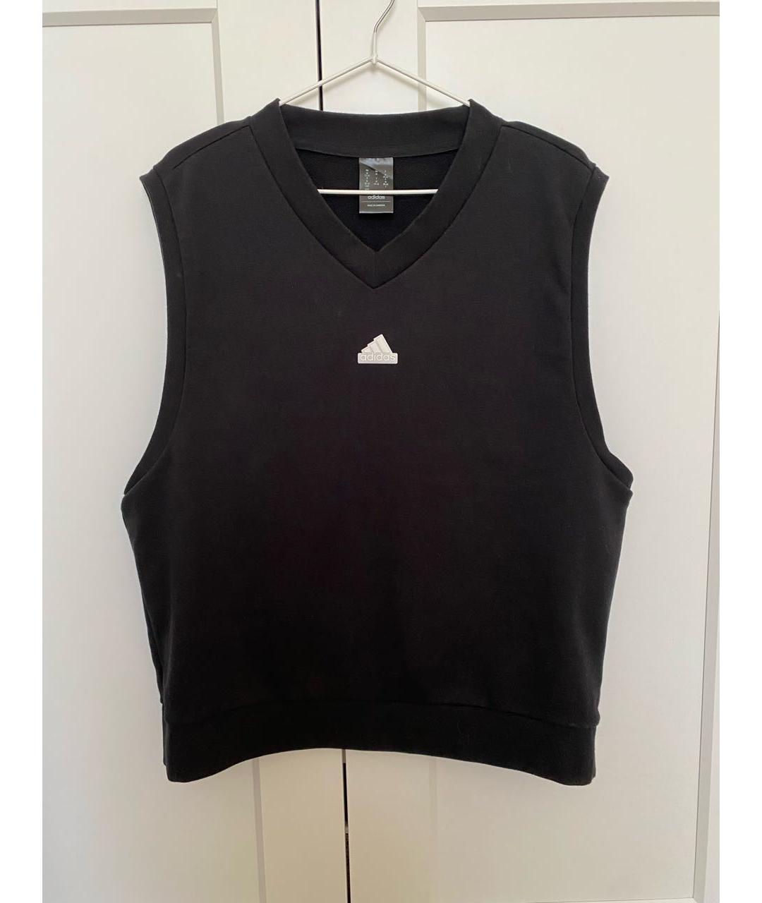 ADIDAS Черная хлопковая жилетка, фото 9