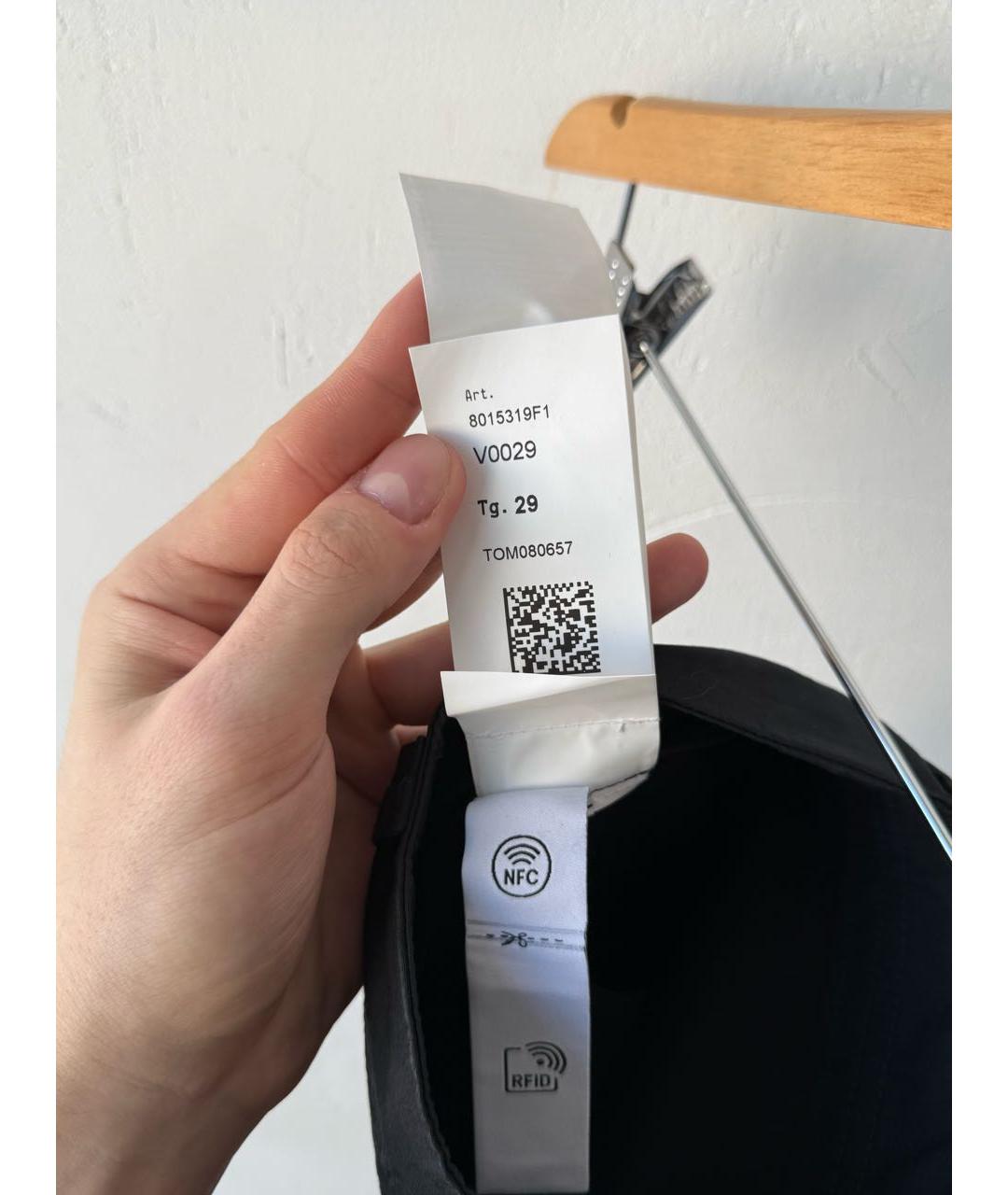 STONE ISLAND Черные брюки чинос, фото 7