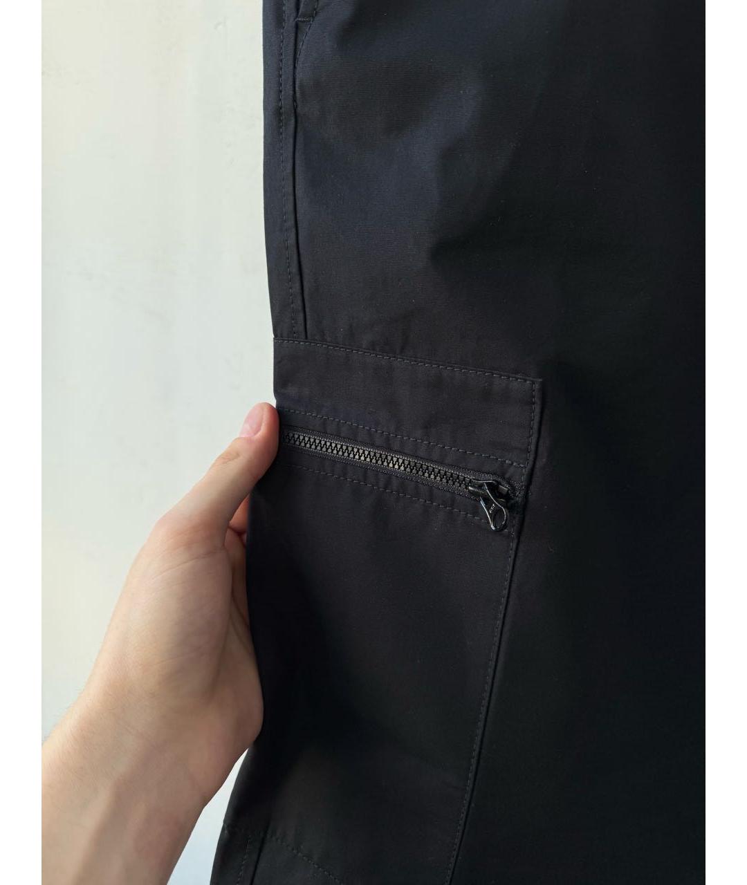 STONE ISLAND Черные брюки чинос, фото 5