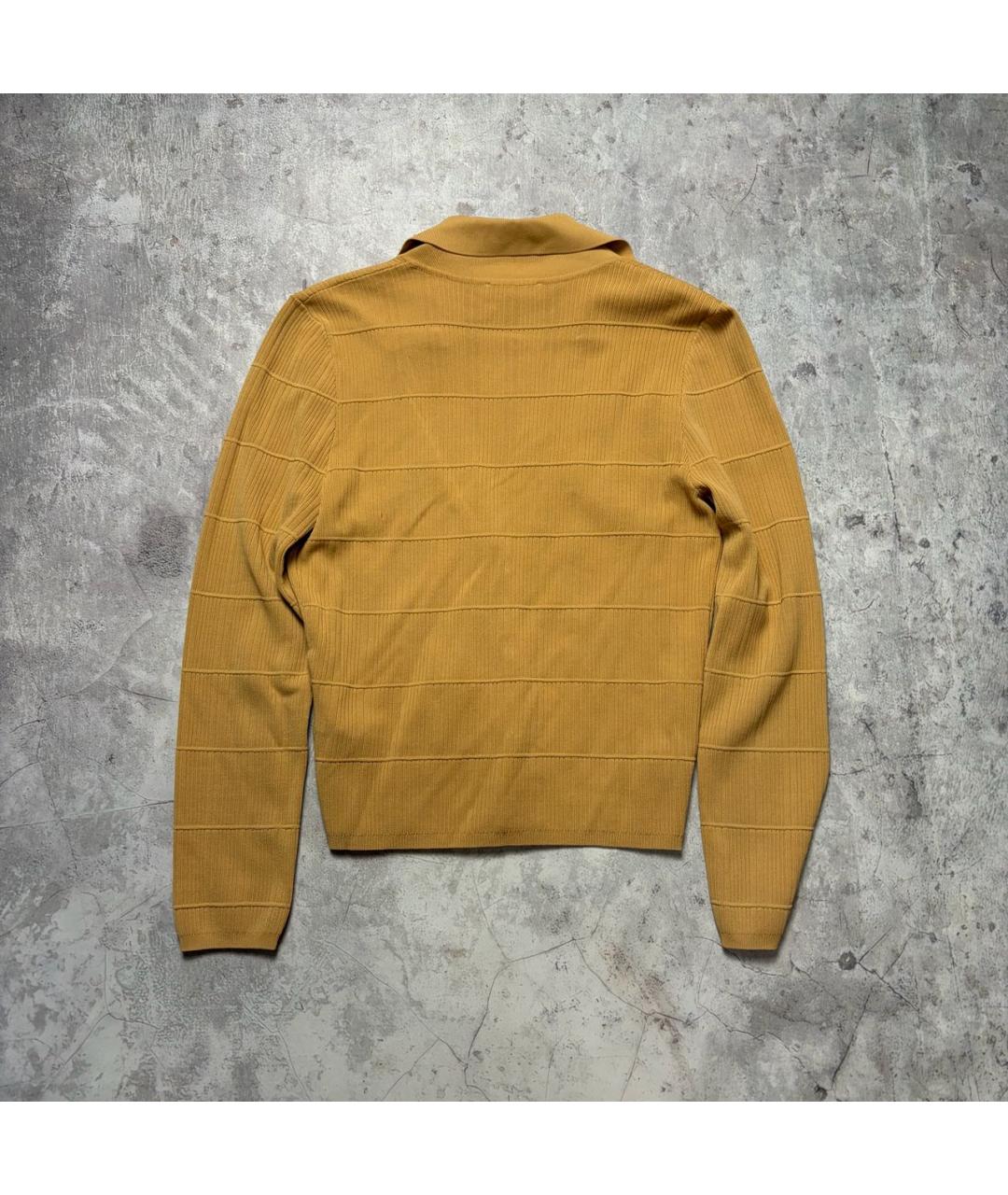 SANDRO Горчичный вискозный кардиган, фото 2