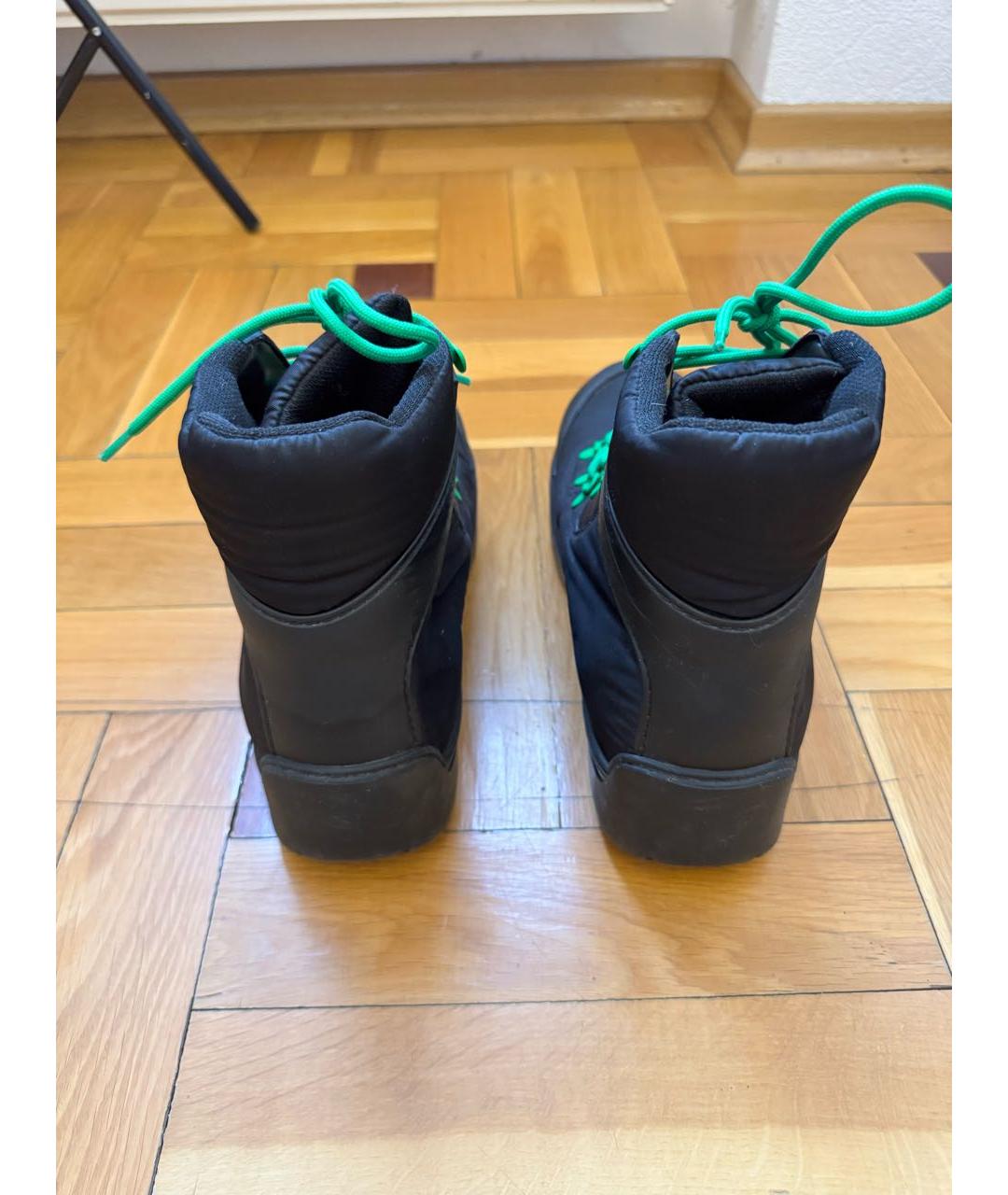 BOTTEGA VENETA Черные неопреновые высокие ботинки, фото 4