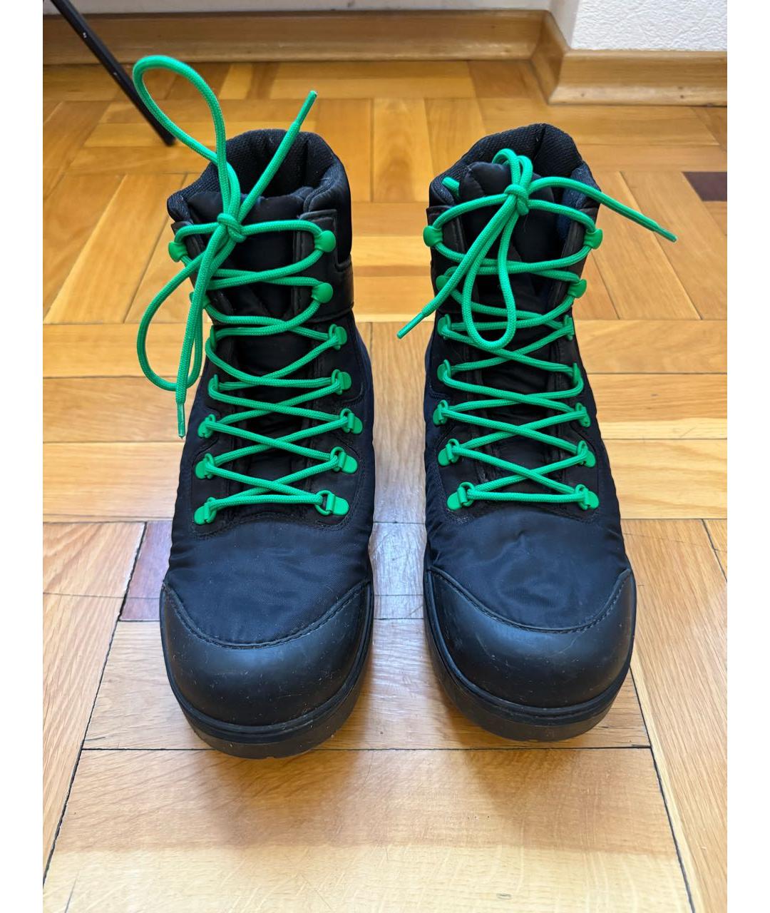 BOTTEGA VENETA Черные неопреновые высокие ботинки, фото 2