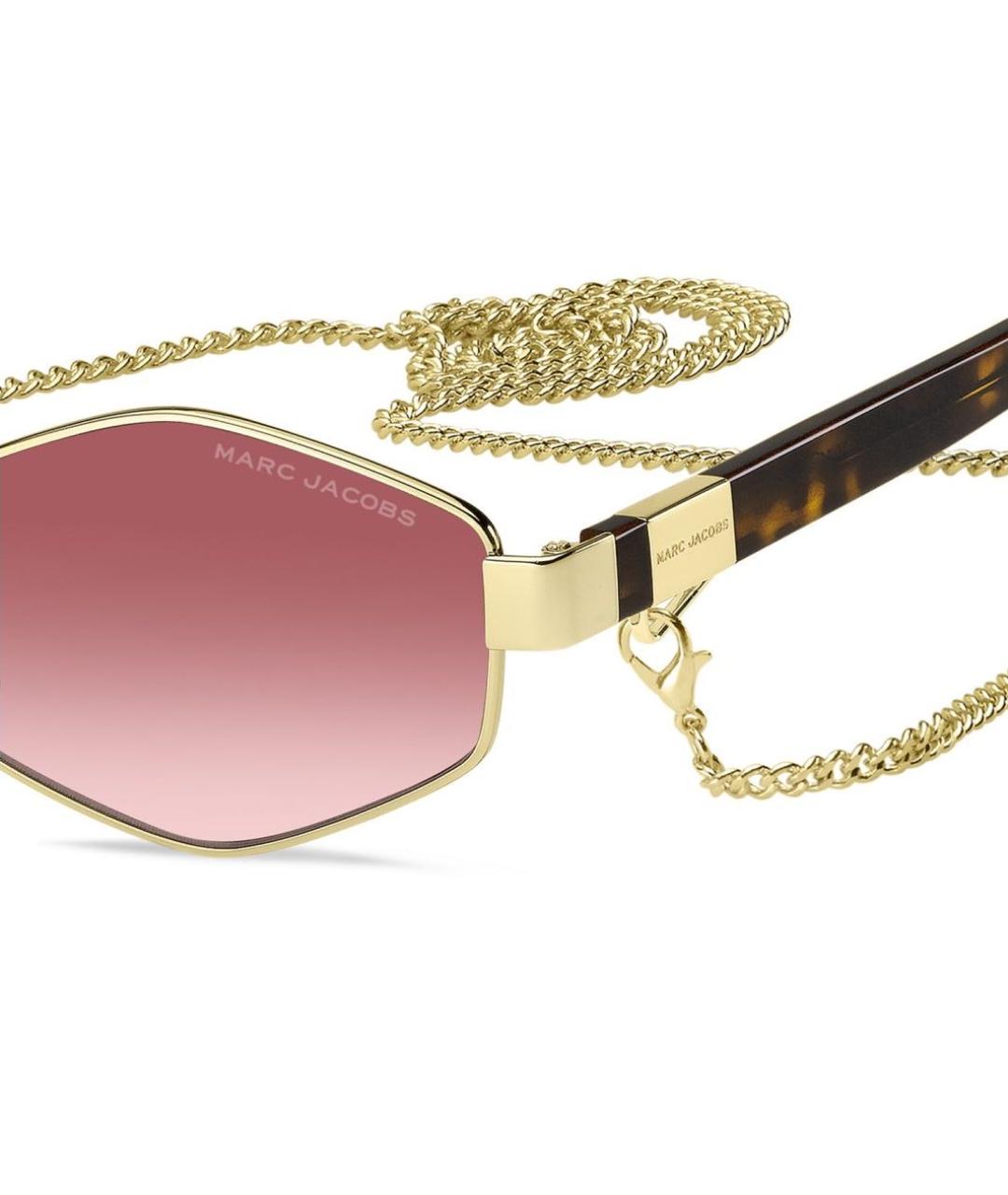 MARC JACOBS Коричневые металлические солнцезащитные очки, фото 2