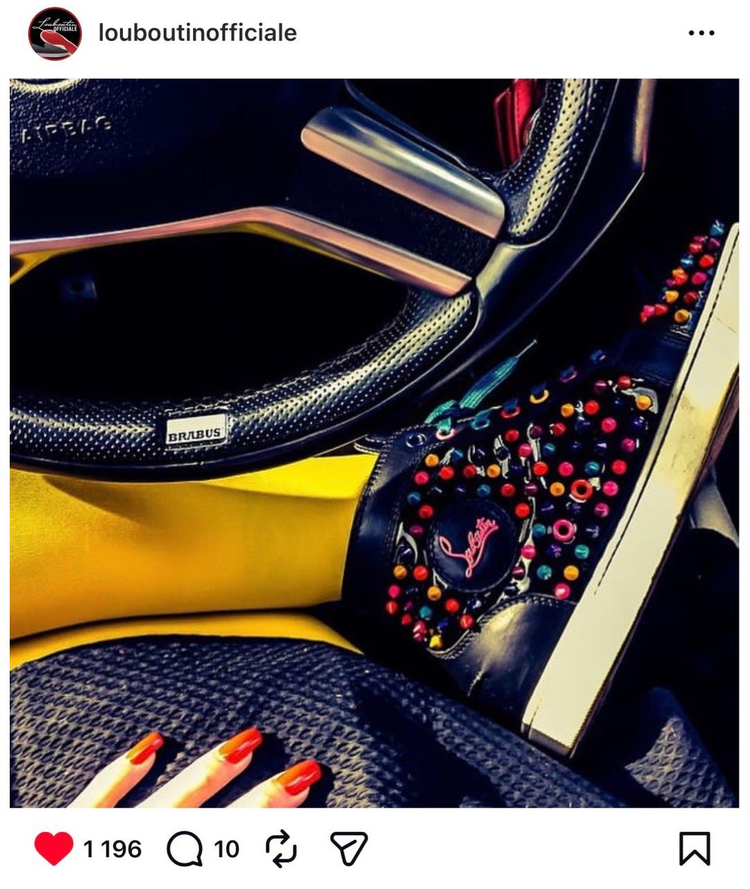 CHRISTIAN LOUBOUTIN Мульти кеды из лакированной кожи, фото 8