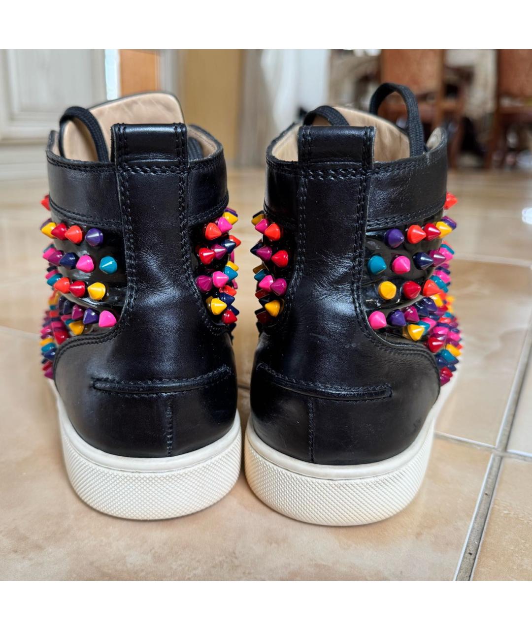 CHRISTIAN LOUBOUTIN Мульти кеды из лакированной кожи, фото 4