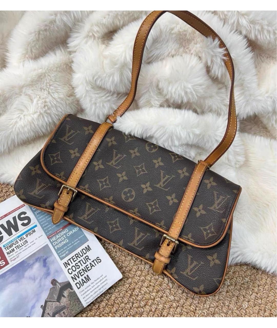 LOUIS VUITTON Коричневая сумка через плечо, фото 2