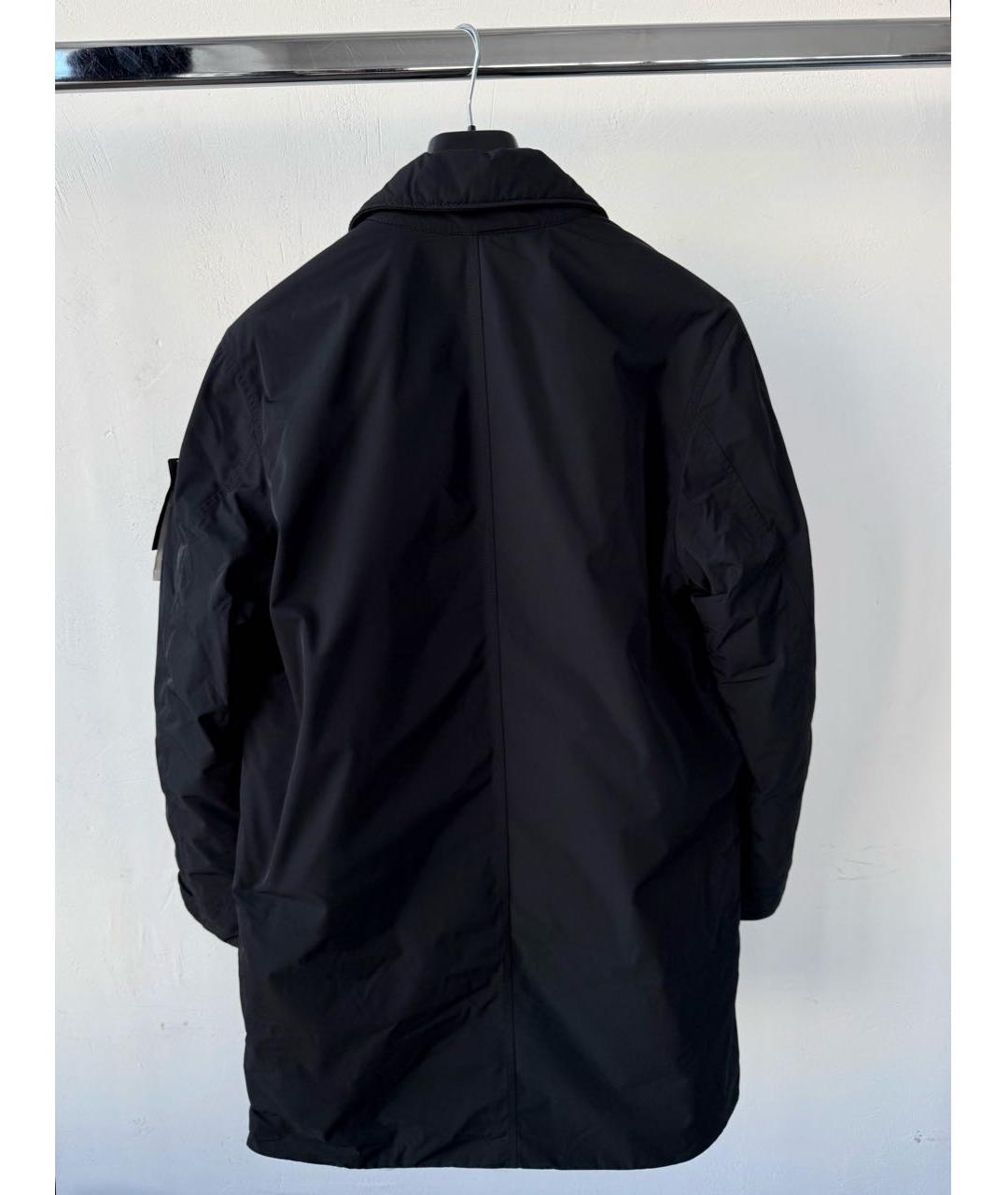 STONE ISLAND Черный тренч / плащ, фото 8