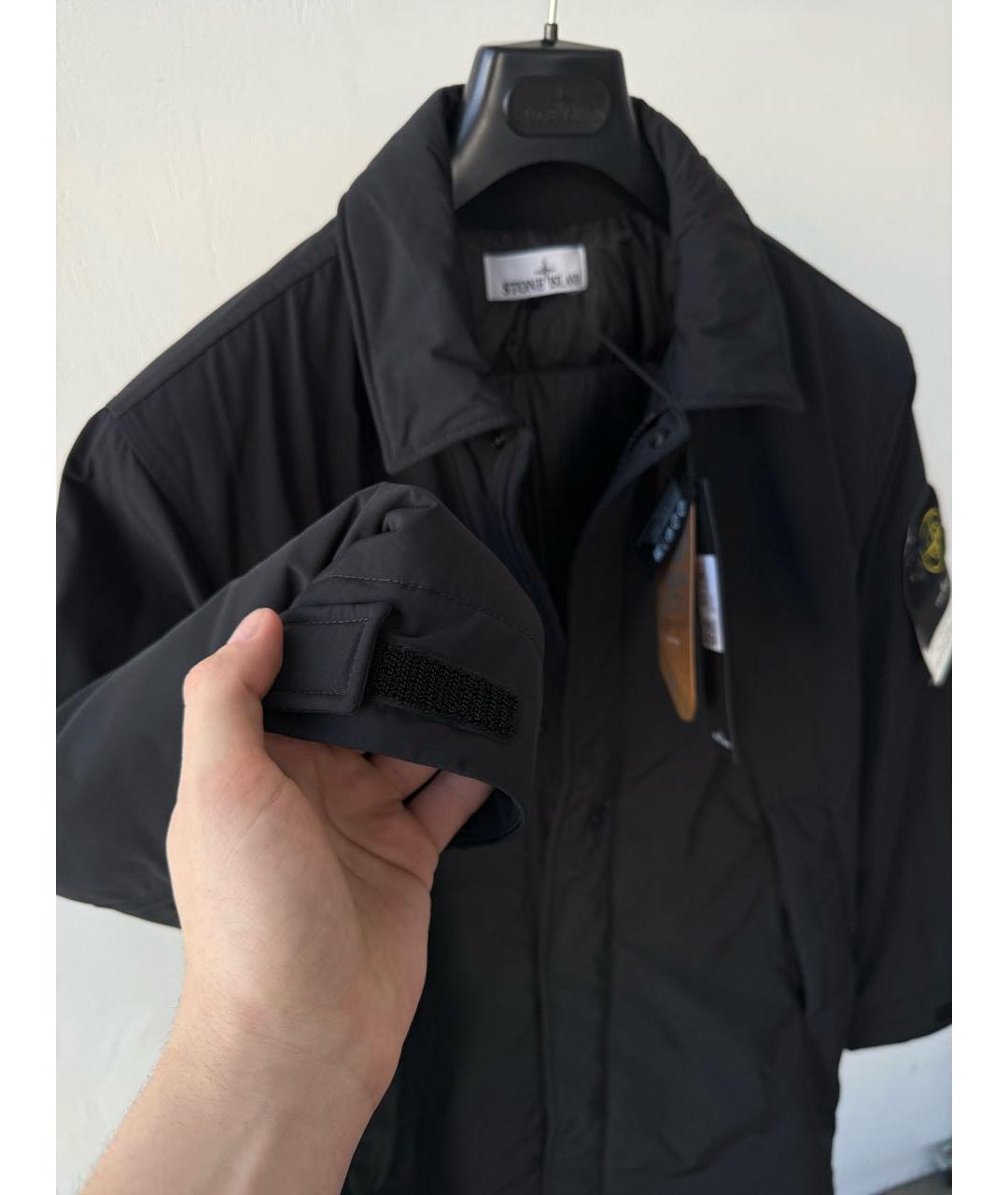 STONE ISLAND Черный тренч / плащ, фото 4