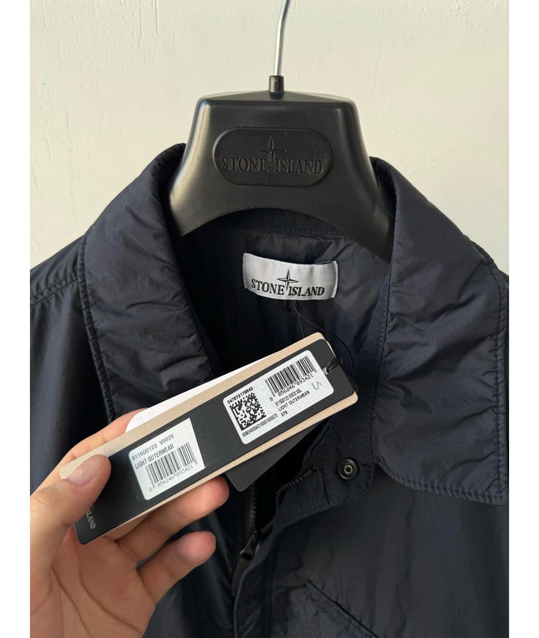 STONE ISLAND Темно-синяя куртка, фото 3