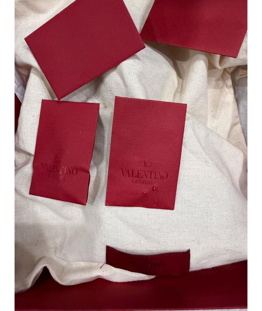 VALENTINO Золотые кожаные туфли, фото 8