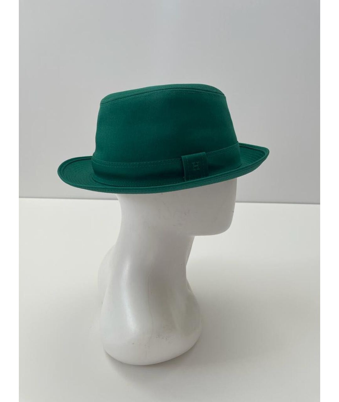HERMES PRE-OWNED Зеленая хлопковая шляпа, фото 3