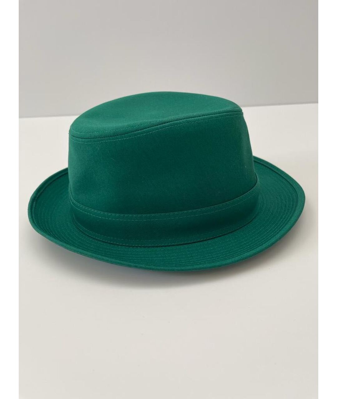 HERMES PRE-OWNED Зеленая хлопковая шляпа, фото 6