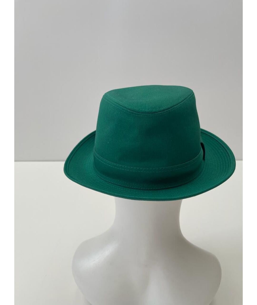 HERMES PRE-OWNED Зеленая хлопковая шляпа, фото 8