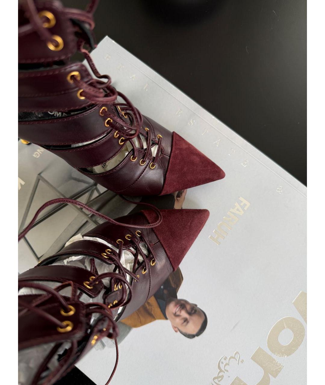 TOM FORD Бордовые ботильоны, фото 8