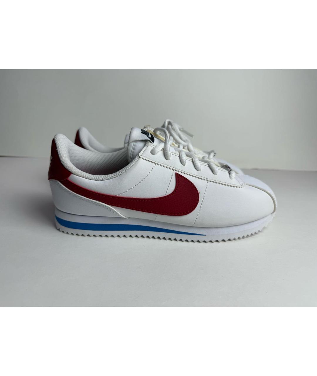 NIKE Белые кожаные кроссовки, фото 5