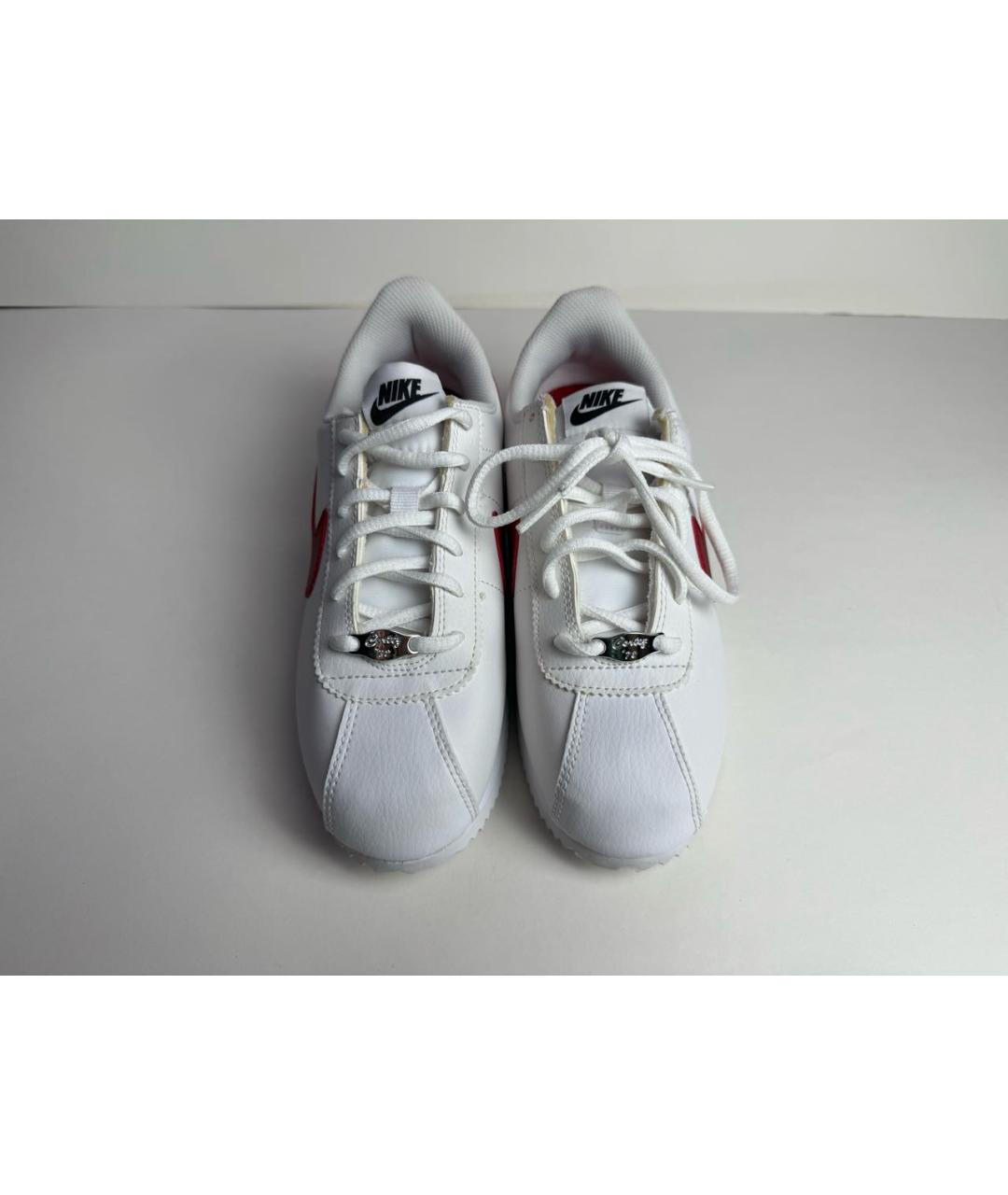 NIKE Белые кожаные кроссовки, фото 2