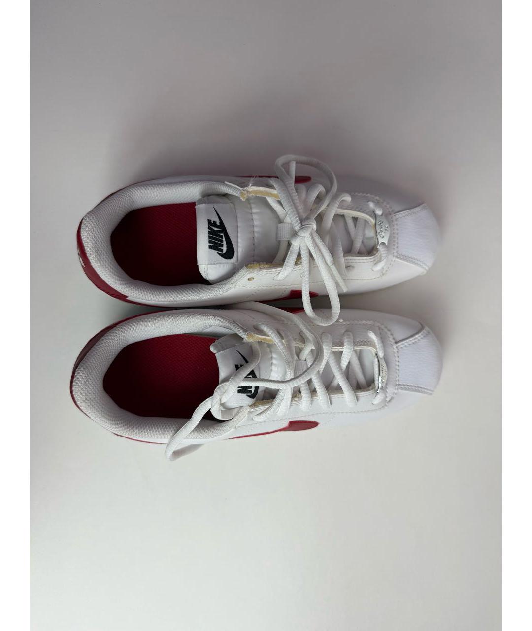 NIKE Белые кожаные кроссовки, фото 3